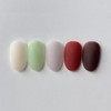 Refreshing Syrup Matte Handmade Nail Tips, Paddy Tips - Coffin-Short