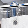 VTECHOLOGY Rustproof Shower Curtain Rings Hooks, Resistant Metal Heavy Duty