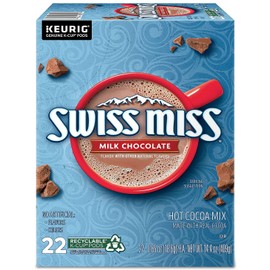 Swiss Miss Milk Chocolate Hot Cocoa, Keurig K-Cup Pods, 22/Box (1252)