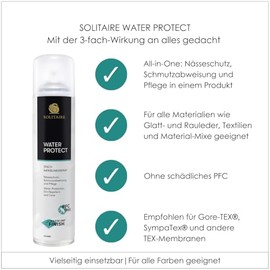 Water Protect Universal Impr√§gnierspray, 400 ml, N√§sseschutz, Schmutzabweisung Wetterschutz f√ºr Leder, Gore-Tex¬Æ, Sympatex¬Æ,Textil, Kunstfaser, Taschen, Rucks√§cke, Schuhe, Kleidung, Zelt, Outdoor