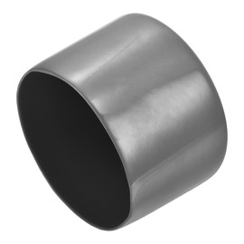 QUARKZMAN Pack of 4 Rubber End Caps 75 mm ID Rubber Caps Round Protective Caps Stopper Post Cap Rubber Feet Chair Socks Foot Caps Chair Gliders Furniture Gliders Dark Grey for Pipes Chair Table Feet