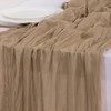 Socomi Nude Coffee Table Runner Spring Easter Cheesecloth Table Runner