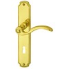 ALPERTEC Rebeca LS Polished Brass Door Handle Set Door Fittings
