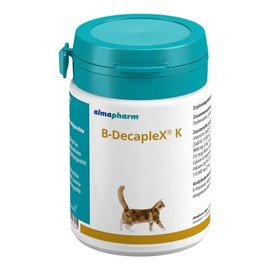 almapharm B-DecapleX K | 150 Tabletten | Hypoallergenes Ergänzungsfuttermittel für Katzen | Hochkonzentrierter Vitamin B-Komplex | Unterstützung von Stoffwechsel, Haut und Fell