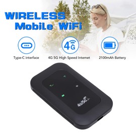 Mobile Hotspot, 300Mbps High Speed 4G 5G Portable WiFi Hotspot Supports 10 Connected Devices, SIM Card Slot, Color LED Display Screen, LTE Mobile Router for Travel