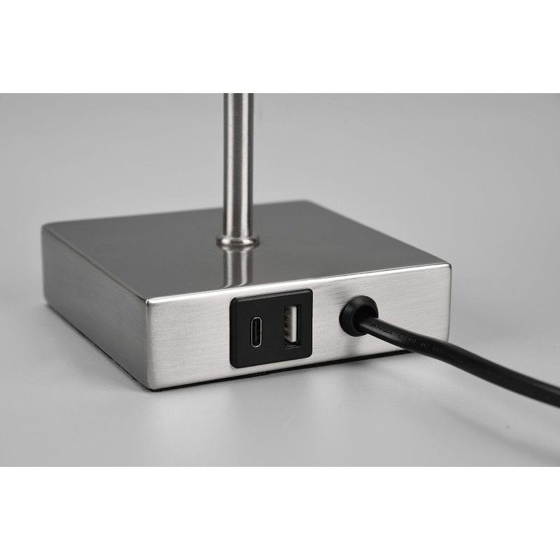 Reality Leuchten Ole R51061007 Table Lamp Metal Matte Nickel Shade