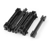 Sourcingmap 10pcs Horizontal Mount PCB Circuit Board Slot Guide Rail