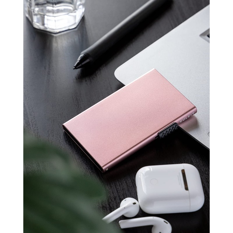 VULKIT Card Case for Men, Credit Card Holder, RFID Blocking