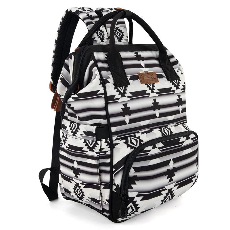 Wrangler Western Diaper Bag Aztec Backpack Organized Daypack-Cowgril Fashion:_Coffee