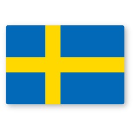Reflective Sticker Workshop Flag Sticker (Sweden) (S) Retroreflective, Weatherproof 5 Years, S