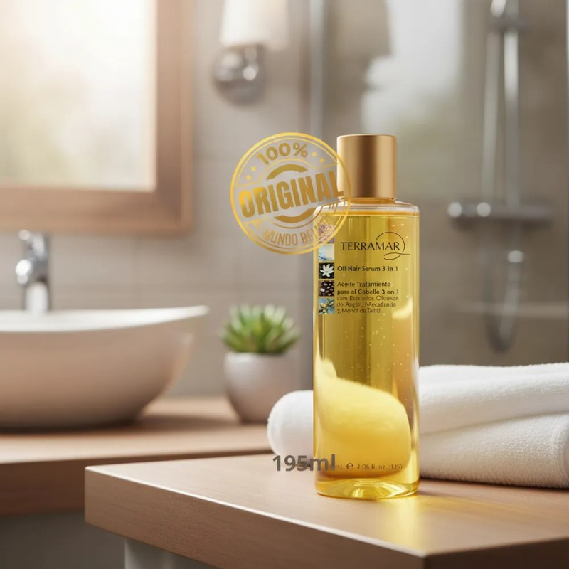 Aceite De Argan Para Cabello 3 En 1 Terramar 195ml