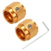 sourcing map 2PCS Guitar Knobs Metal, Volume Tone Control Dome