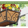 Y&M 30x7 Inch Black Outdoor Rectangular Window Box Planter -