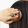 FRCOLOR Wood Scalp Massage Comb Handheld Hair Massager Scalp Head