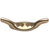 Cleat, brass, 40 mm