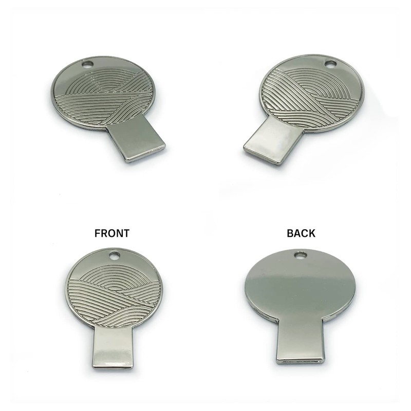 Caviar Key Tin Opener - Caviar Accessory (Round Silver, 1