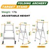 KUAFU Foldable Archery Target Stand, Adjustable Bow Arrow Target Stand,