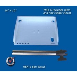 Deep Blue MSK-6 Small Bait Table w/MSR Arm & MS202 Ball Mount 14"x11"