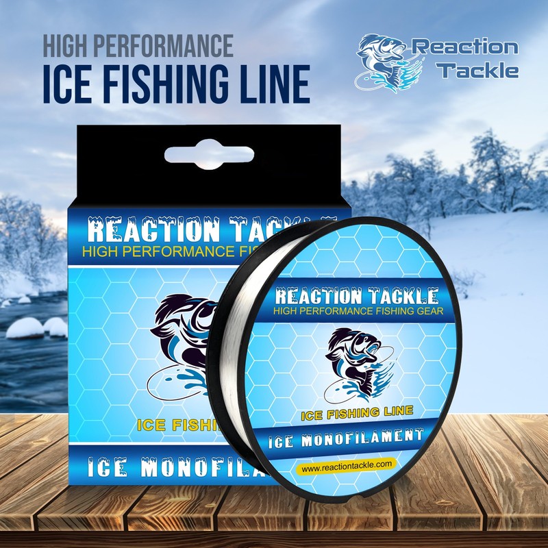 Reaction Tackle Ice Monofilament – Eisangeln Mono-Schnur, Tip-Up Line –
