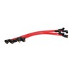 5Pcs 8mm Red Silicone HT Ignition Leads Spark Plug Wires