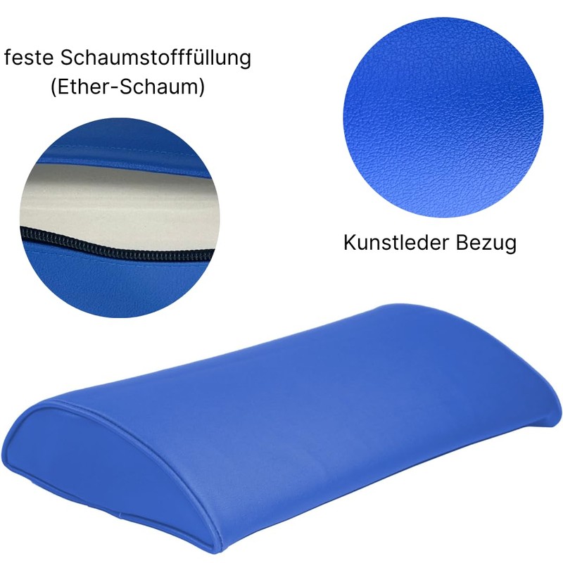 ATC Handels GmbH Lumbar Lumbar Cushion with Faux Leather Cover