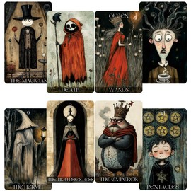 Jrskvaro Daydream Tarot Cards for Beginners, Tarot Deck Surreal Dreamlike Style, Fortune Telling Cards