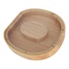Letter Shaped Piggy Bank Wooden Transparent Panel Portable O Shaped