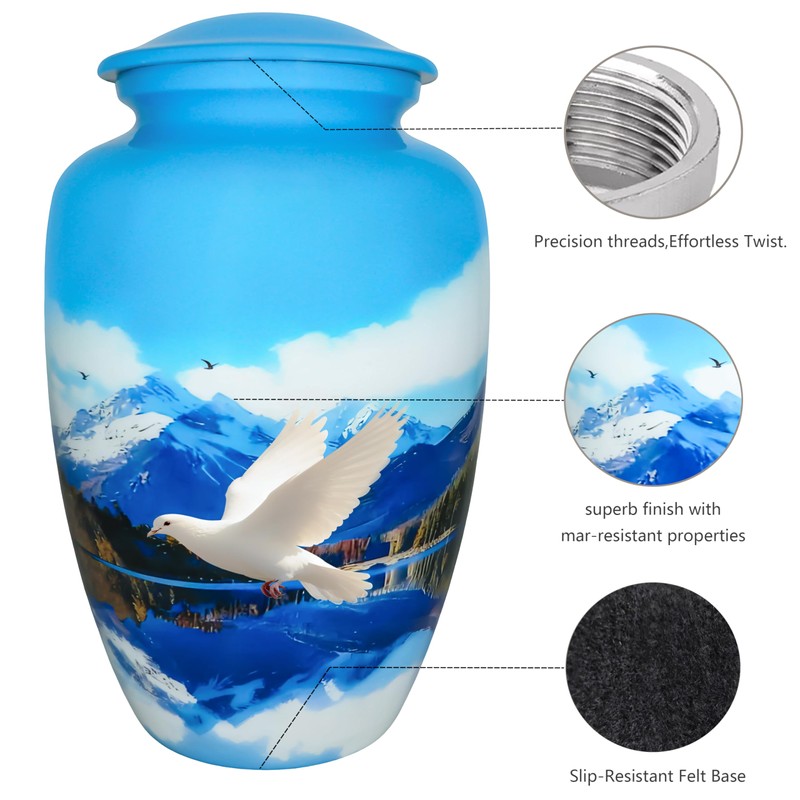 NANIURN Urns for Human Ashes Adult Female/Men, Funeral Urns for