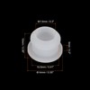 sourcing map 4Pcs Snap Rubber Grommet Hole Plug Mount Dia