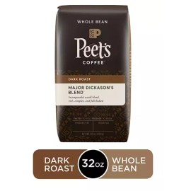 Peet's Coffee Major Dickason's Blend Deep Roast, Whole Bean 32 oz