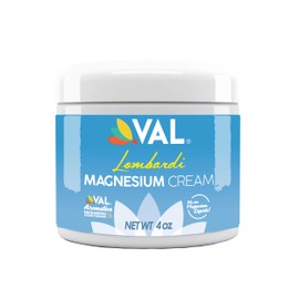 VAL Lombardi Magnesium Lotion, Nighttime Zechstein Magnesium Chloride Cream, Hydrating, Fast-Absorbing, Topical Magnesium for Feet, Legs, Arms, Chest - 4 Ounce (Pack of 1)