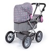 Bayer Design Dolls: Trendy Pram - Grey, Pink, Dots -