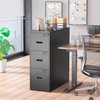 Greenvelly 3 Drawer File Cabinet with Lock, Metal Filing Cabinet