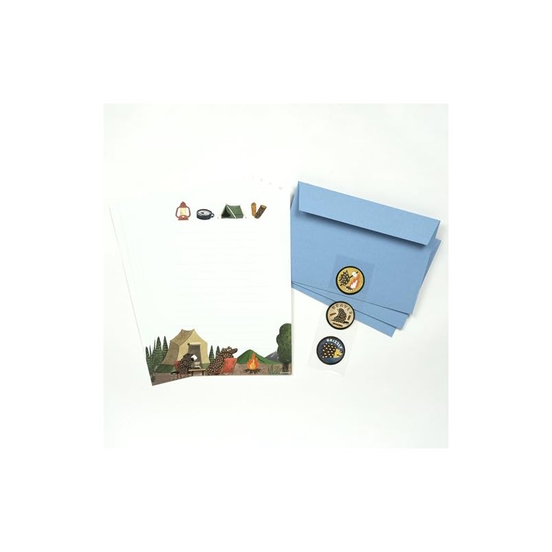 Greeting Life OKS-42 Okataoka Letter Set Active Blue