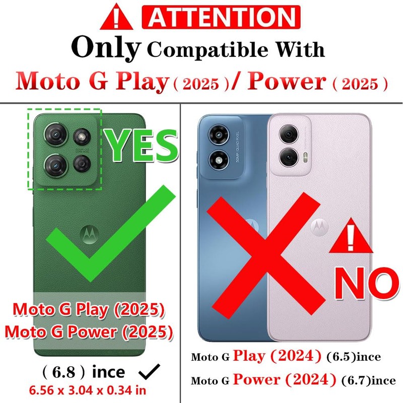 for Moto G Power 2025 Case: Moto G Play 2025