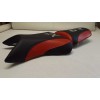 CUSTOM SEAT COVERS KAWASAKI ZX6R FRONT& REAR BLACK/RED/SILV