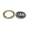 Double Ring Brass Key Chain Part Made in Japan Solid