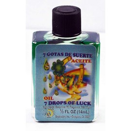 MW 6 PIECES BRYBRADAN 7 DROPS OF LUCK SPIRITUAL OIL 7 GOTAS DE SUERTE ACEITE ESPIRITUAL -1/2 FL OZ 14.7ML