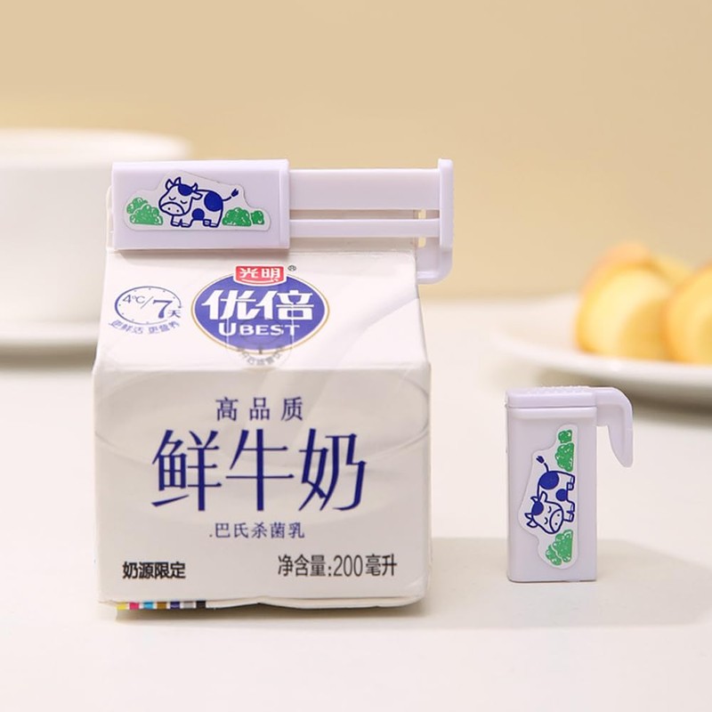 2pcs Milk Sealing Clips Milk Box Sealing Clips Food Bag