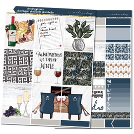 Life Planner Sticker Kit, Wednesday, over 150 stickers on premium matte