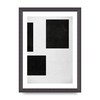 Lithobee - Black White Abstract 3 - Printed Wall Art