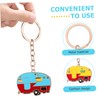 Baluue 2pcs Cute Cartoon Camper Keychains for Rv Decor Lightweight