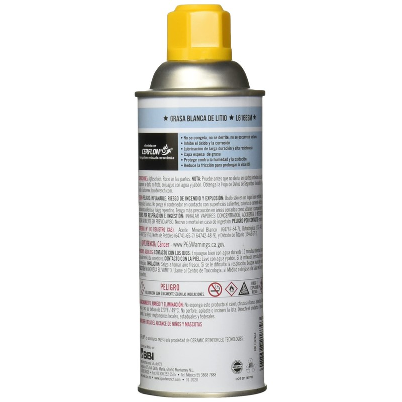 Liquid Wrench Oficial Grasa Blanca De Litio L616ESM 311 g
