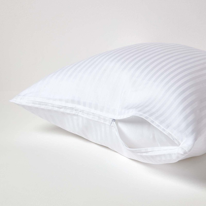 HOMESCAPES White Pure Egyptian Cotton Euro Size Pillowcase 60 x