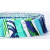 Soimoi 40Pcs Ocean Print Precut Fabrics Strips Roll Up 1.5x42