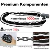 Eseesmart Fingerprint Chain Lock Bicycle Lock Fingerprint with Fingerprint Phone