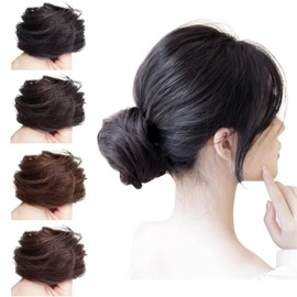 YOYO Bun Wig, Scrunchie, Chignon, Hair Bundle, Hair Scrunchie Wig, Volume Up, Kimono Hair, For Everyday, For Kids, Shichi-Go-San Hair Ornament, Adult Ceremony, Extra Type, Easy to Install (Natural