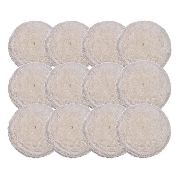 HI-BUFF 100% Wool Buffing Pads for Cutting, Compounding and Polishing,