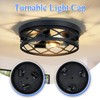 SKEJAO Flush Mount Ceiling Light Fixture, 3-Light Ceiling Light Fixture