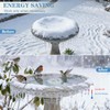 Bird Bath Heater-50W Circle De-Icer with Hollow Snowflake Design,Faster Ice